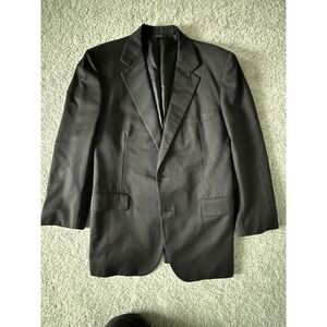 Brooks Brothers Blazer Mens 42R Dark Grey Madison Makers Wool 2 Button